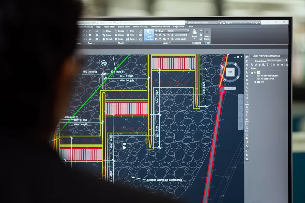 Professional reviewing the asset registry on screen